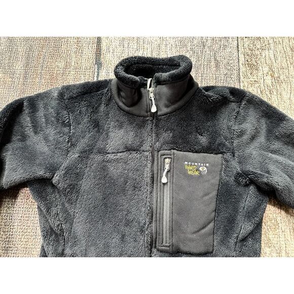 Mountain Hardwear Black Monkey Fleece Polartec Woman Grid Jacket Med - Picture 2 of 12
